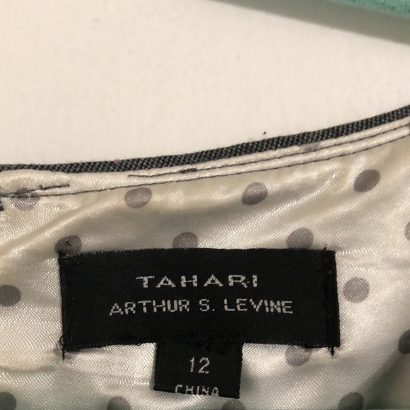 Tahari heather gray cap sleeve size 12 dress. - Picture 7 of 13
